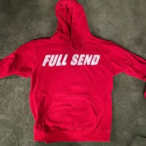 Fullsend Nelkboys Red Glitch Hoodie